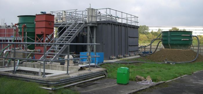 Pilot plant at wastewater treatment plant